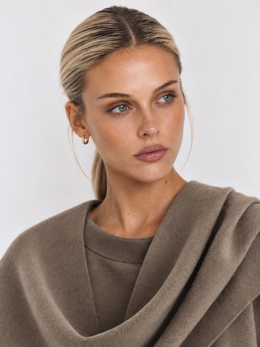 Cape Mantel Damen oversized mit Wasserfallkragen IRIS